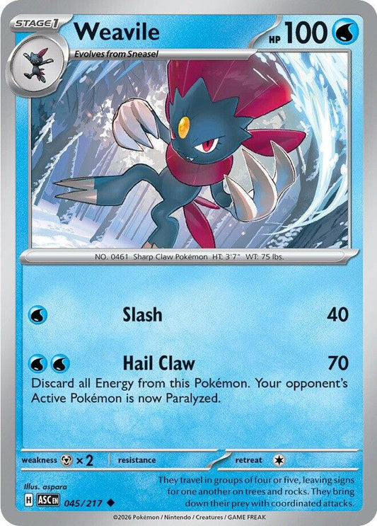 Ascended Heroes #45 - Weavile