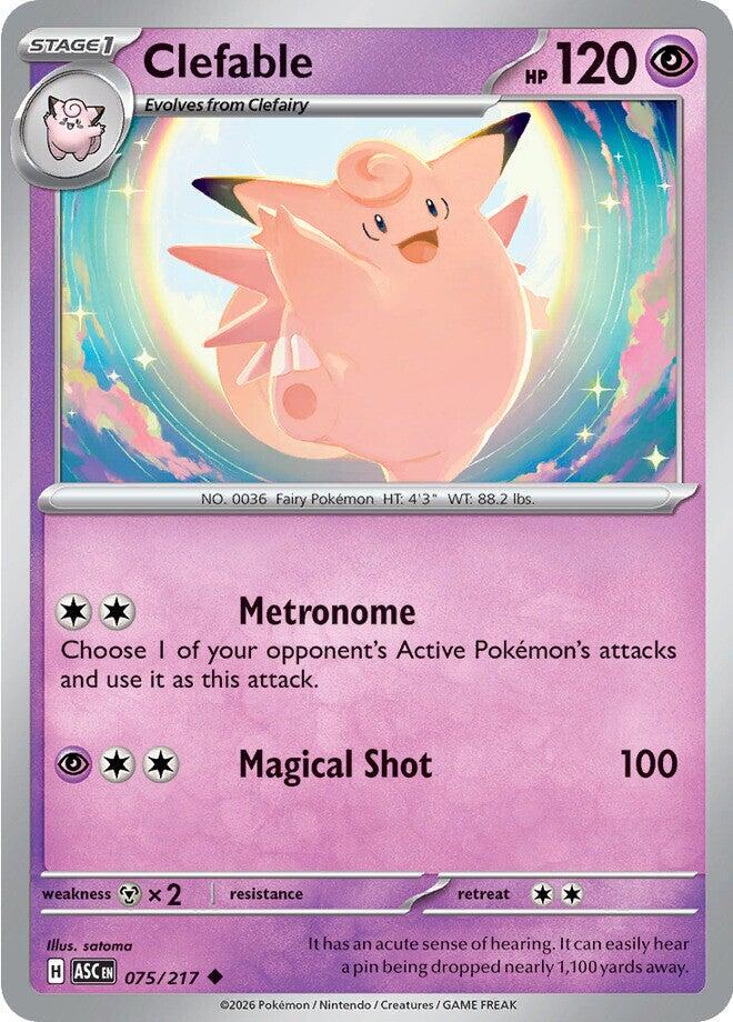 Ascended Heroes #75 - Clefable