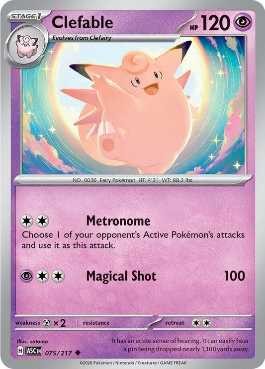 Ascended Heroes #75 - Clefable