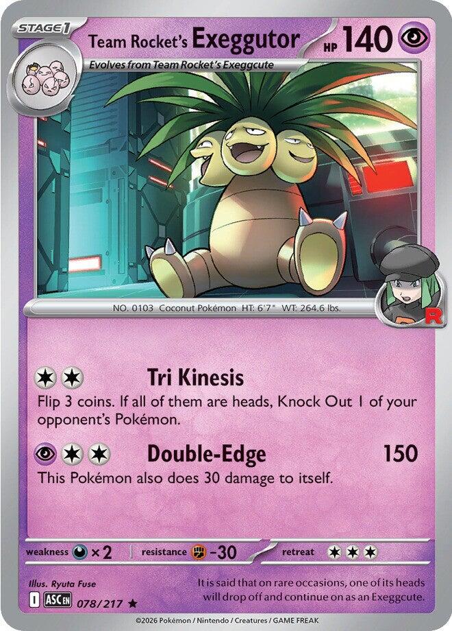 Ascended Heroes #78 - Team Rocket's Exeggutor