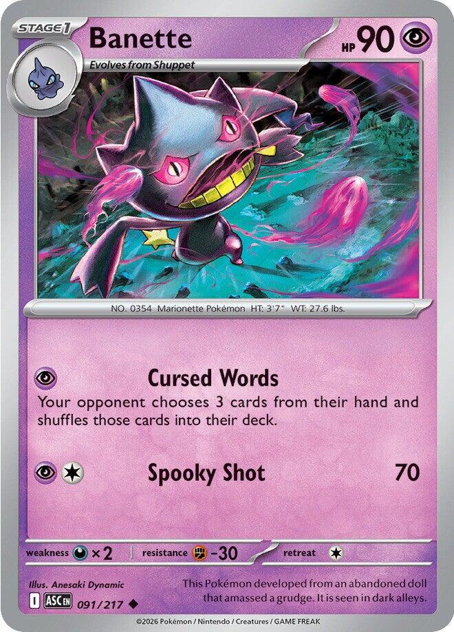 Ascended Heroes #91 - Banette