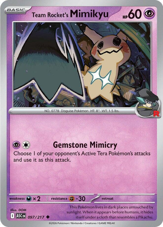 Ascended Heroes #97 - Team Rocket's Mimikyu