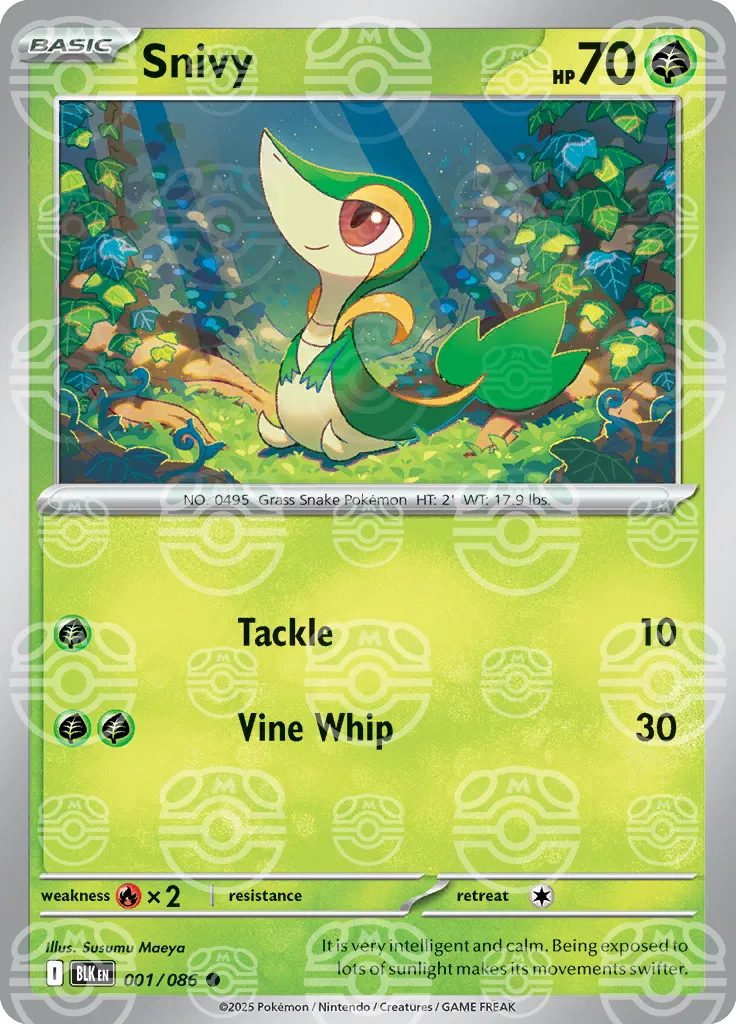 Black Bolt #1 - Snivy (Master Ball Reverse)