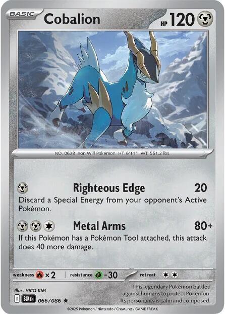 Black Bolt #66 - Cobalion (Reverse Holo)