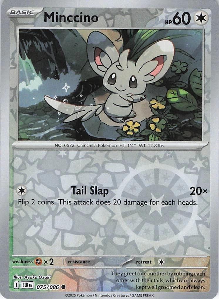 Black Bolt #75 - Minccino (Reverse Holo)