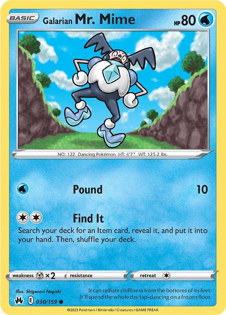Crown Zenith #30 - Galarian Mr. Mime (Reverse Holo)