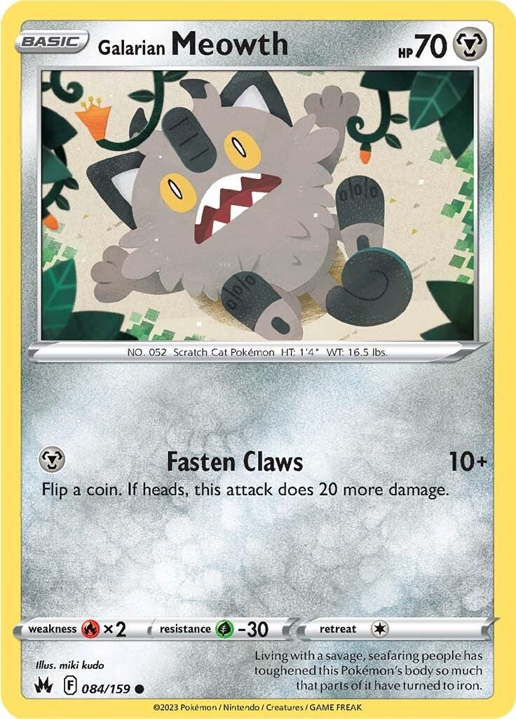 Crown Zenith #84 - Galarian Meowth