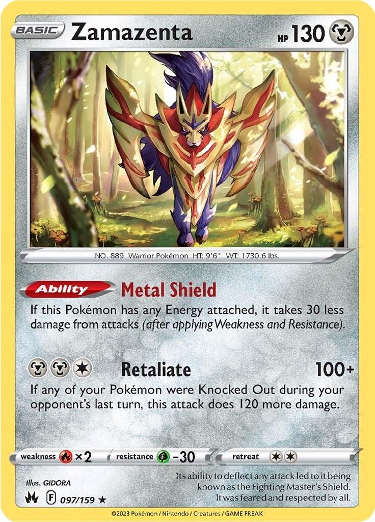 Crown Zenith #97 - Zamazenta (Reverse Holo)