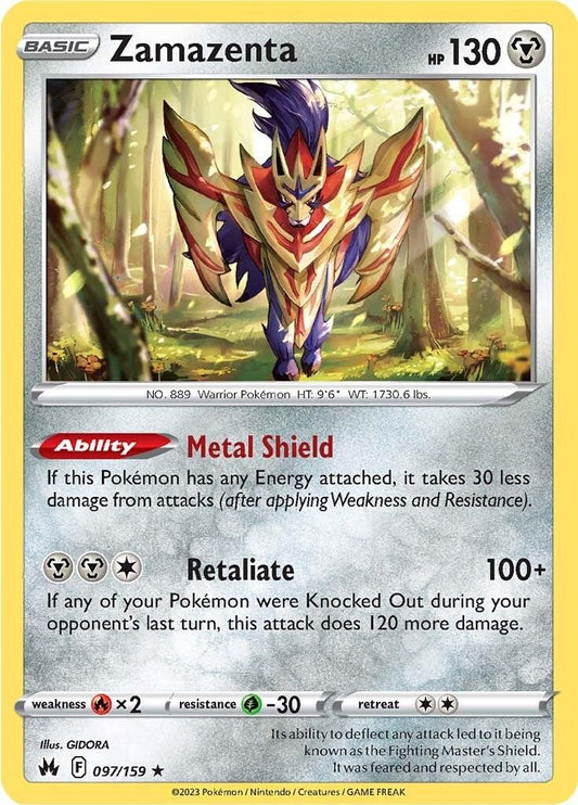 Crown Zenith #97 - Zamazenta (Reverse Holo)