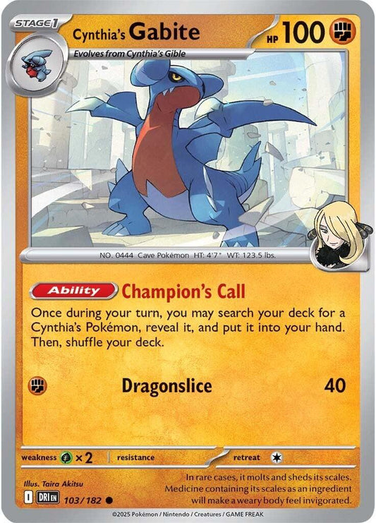 Destined Rivals #103 - Cynthia's Gabite