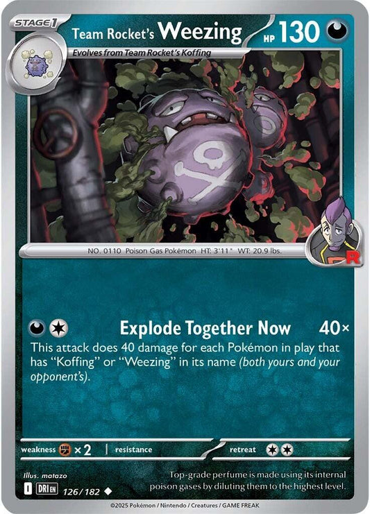 Destined Rivals #126 - Team Rocket's Weezing