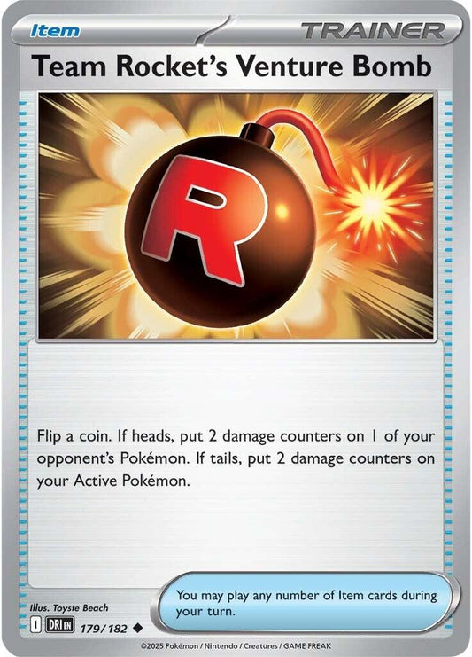 Destined Rivals #179 - Team Rocket's Venture Bomb (Reverse Holo)