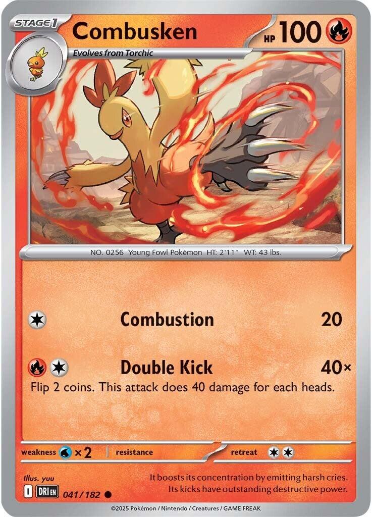 Destined Rivals #41 - Combusken (Reverse Holo)