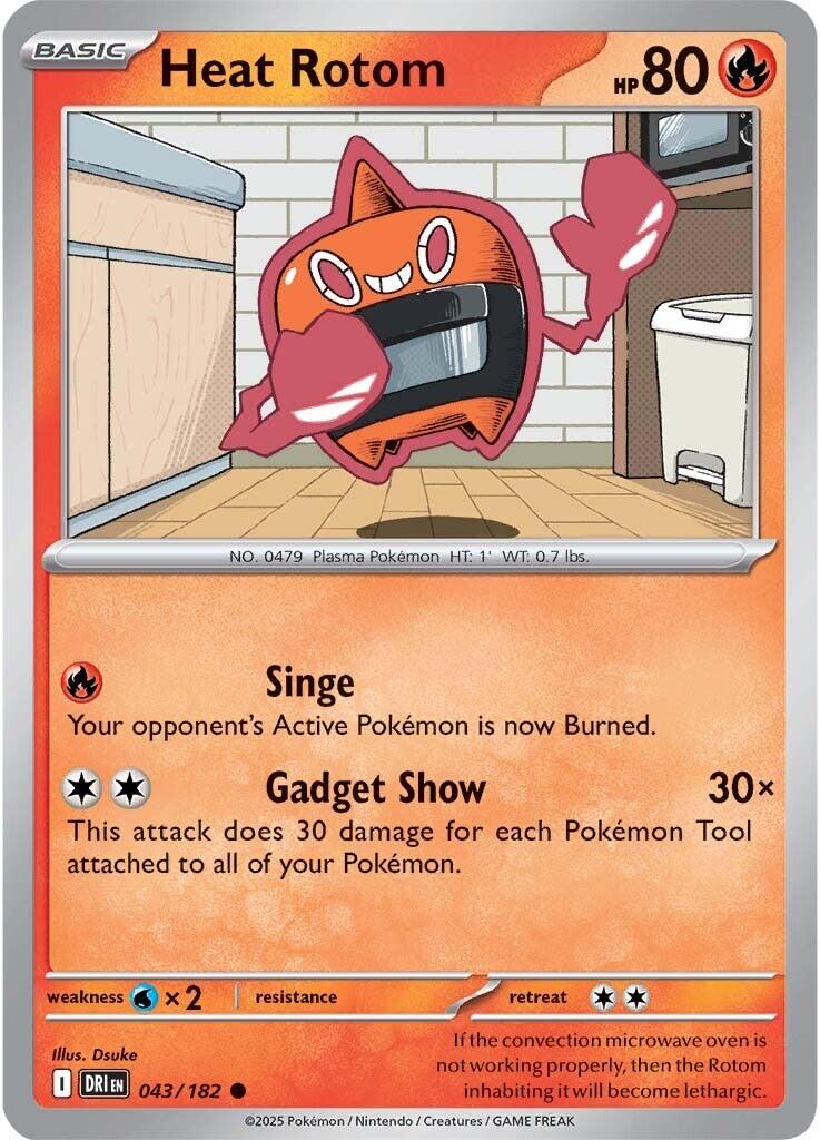 Destined Rivals #43 - Heat Rotom (Reverse Holo)