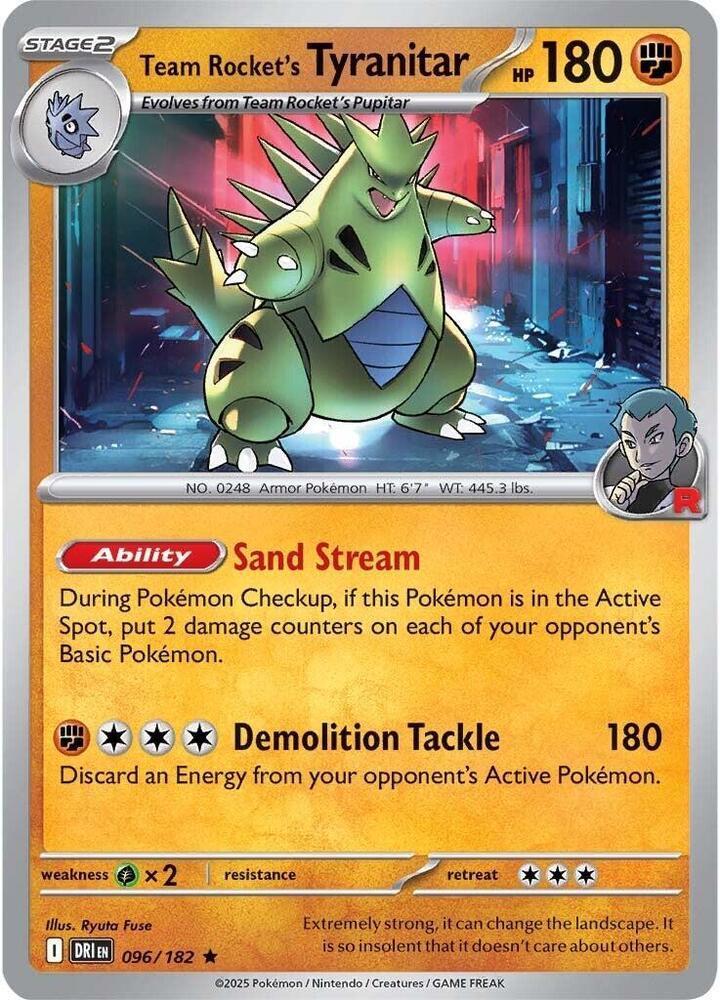 Destined Rivals #96 - Team Rocket's Tyranitar