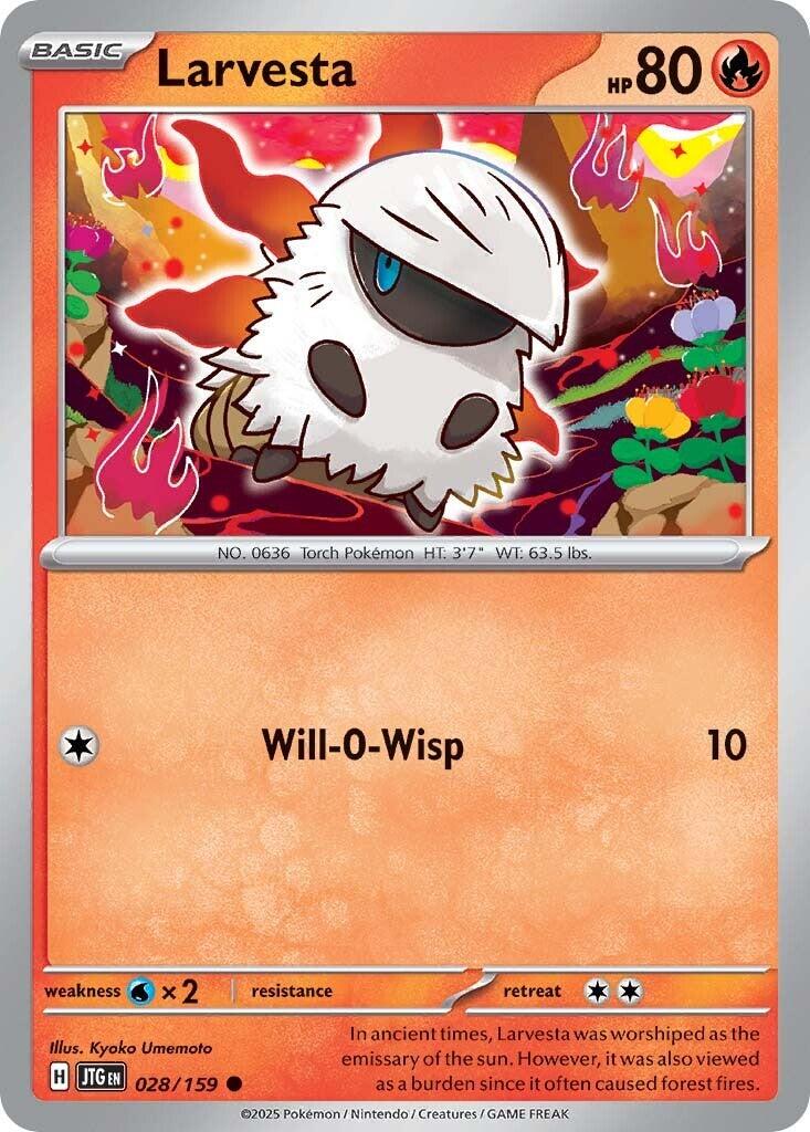 Journey Together #28 - Larvesta (Reverse Holo)