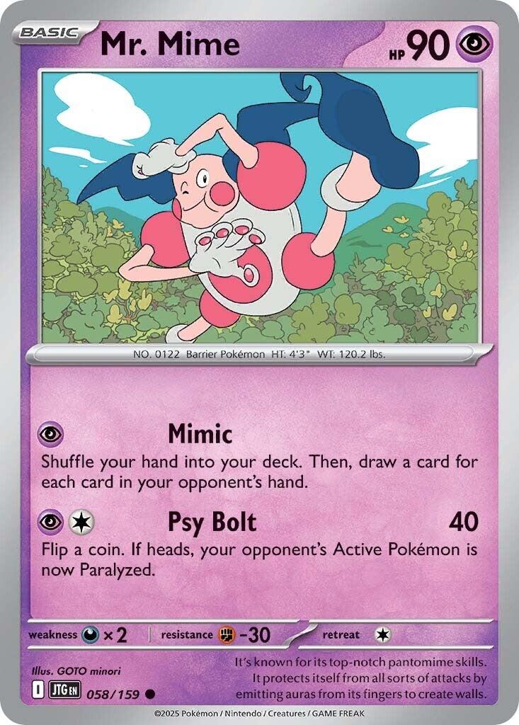 Journey Together #58 - Mr. Mime (Reverse Holo)