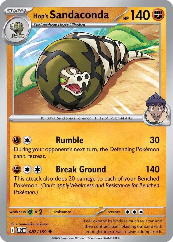 Journey Together #87 - Hop's Sandaconda (Reverse Holo)