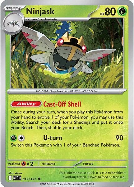 Mega Evolution #17 - Ninjask (Reverse Holo)