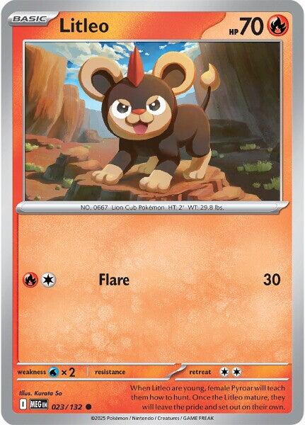 Mega Evolution #23 - Litleo (Reverse Holo)
