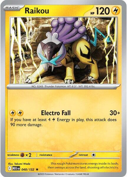 Mega Evolution #48 - Raikou (Reverse Holo)