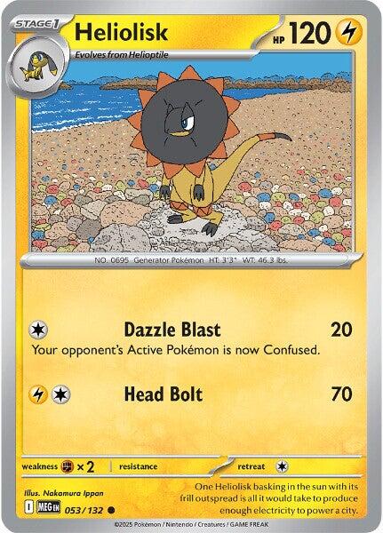 Mega Evolution #53 - Heliolisk (Reverse Holo)