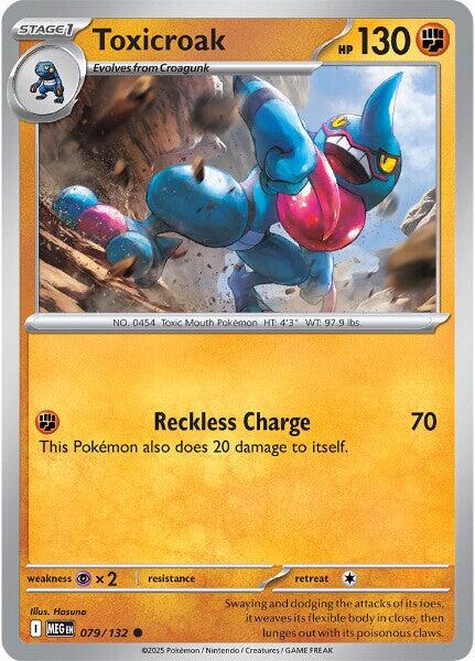Mega Evolution #79 - Toxicroak (Reverse Holo)