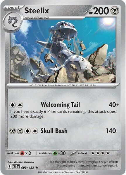 Mega Evolution #93 - Steelix (Reverse Holo)