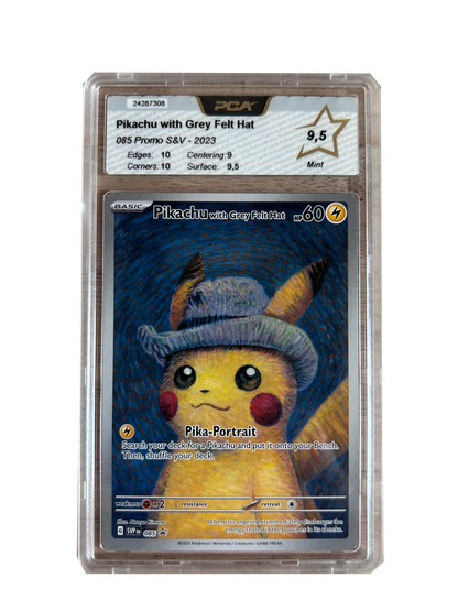 PCA Graded 9.5 Van Gogh Pikachu With Grey Felt Hat #85 (Read Product Description)