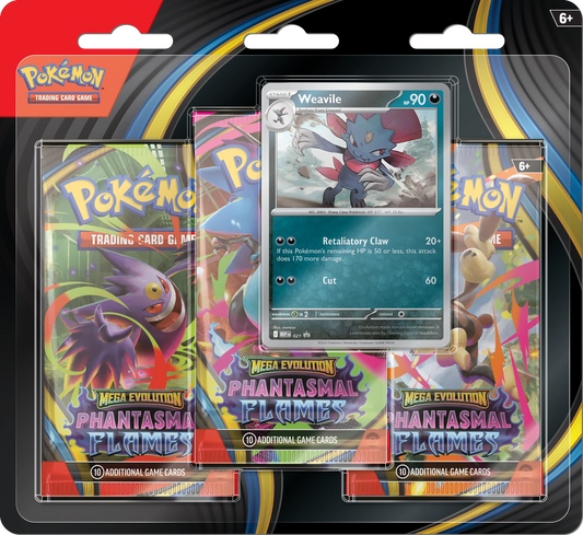 Phantasmal Flames - 3 Pack Blister Weavile