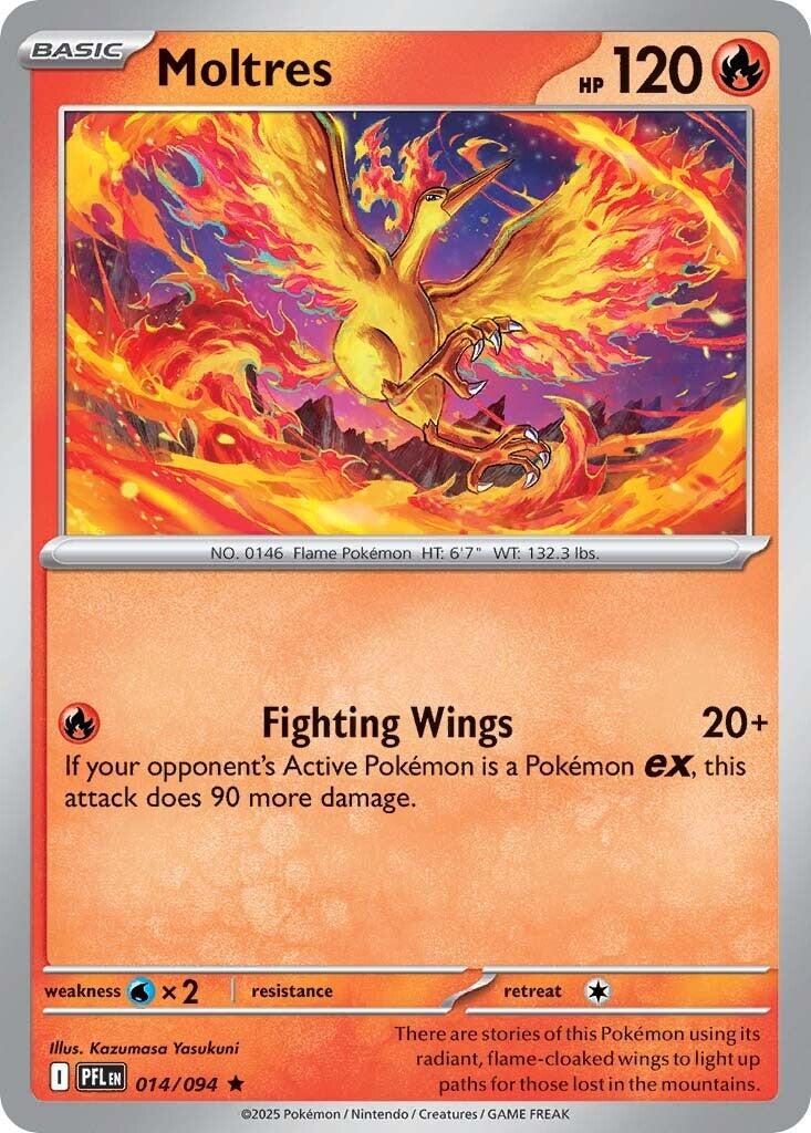 Phantasmal Flames #14 - Moltres (Reverse Holo)