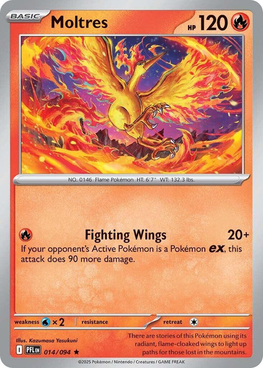 Phantasmal Flames #14 - Moltres (Reverse Holo)