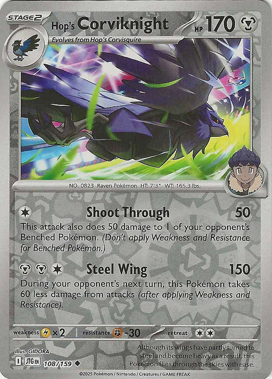 Journey Together #108 - Hop's Corviknight (Reverse Holo)