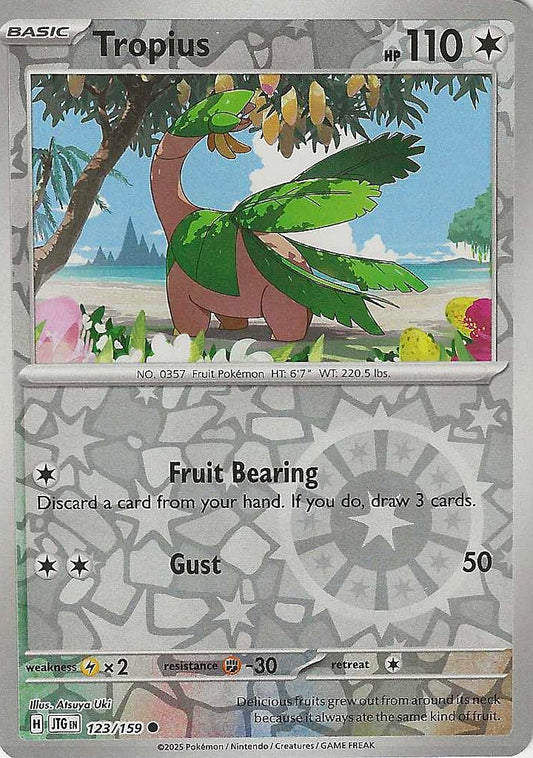 Journey Together #123 - Tropius (Reverse Holo)