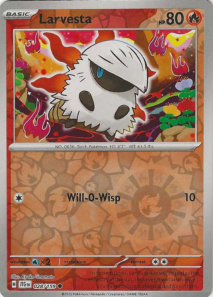 Journey Together #28 - Larvesta (Reverse Holo)