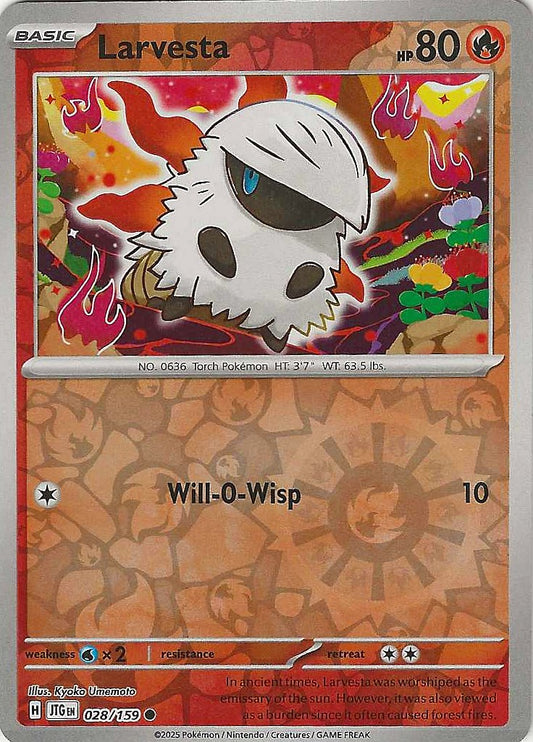 Journey Together #28 - Larvesta (Reverse Holo)