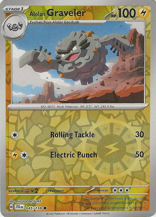 Journey Together #45 - Alolan Graveler (Reverse Holo)