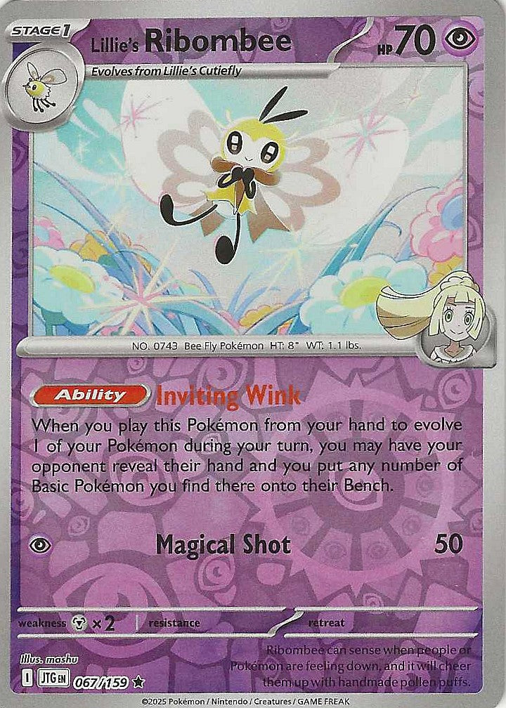 Journey Together #67 - Lillie's Ribombee (Reverse Holo)