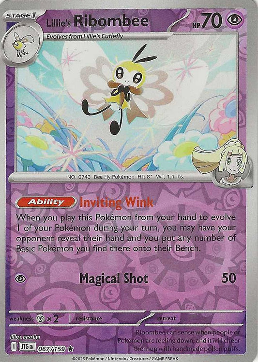 Journey Together #67 - Lillie's Ribombee (Reverse Holo)