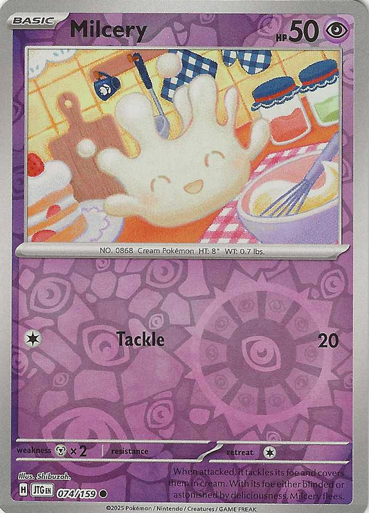 Journey Together #74 - Milcery (Reverse Holo)