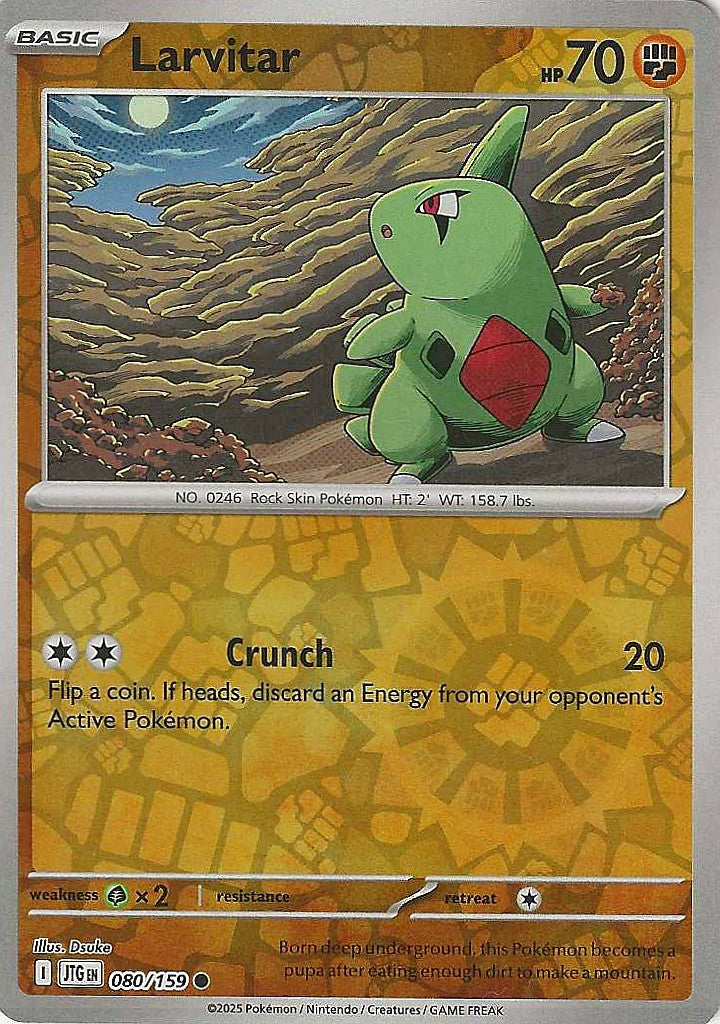 Journey Together #80 - Larvitar (Reverse Holo)