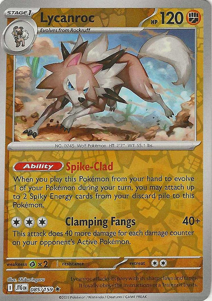 Journey Together #85 - Lycanroc (Reverse Holo)