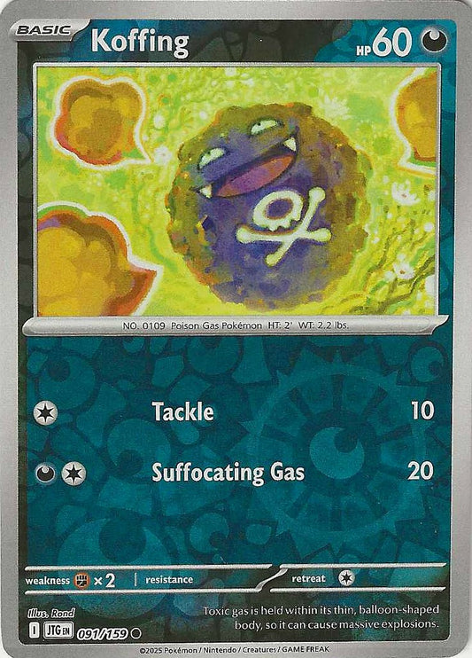 Journey Together #91 - Koffing (Reverse Holo)