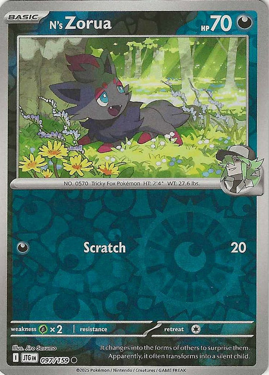 Journey Together #97 - N's Zorua (Reverse Holo)