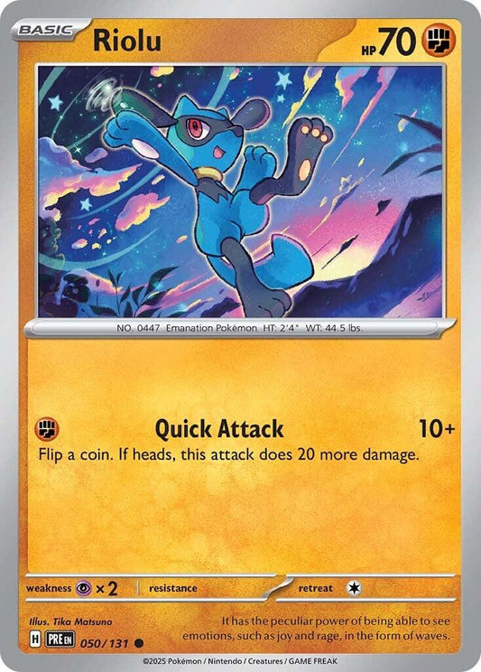 Prismatic Evolutions #50 - Riolu