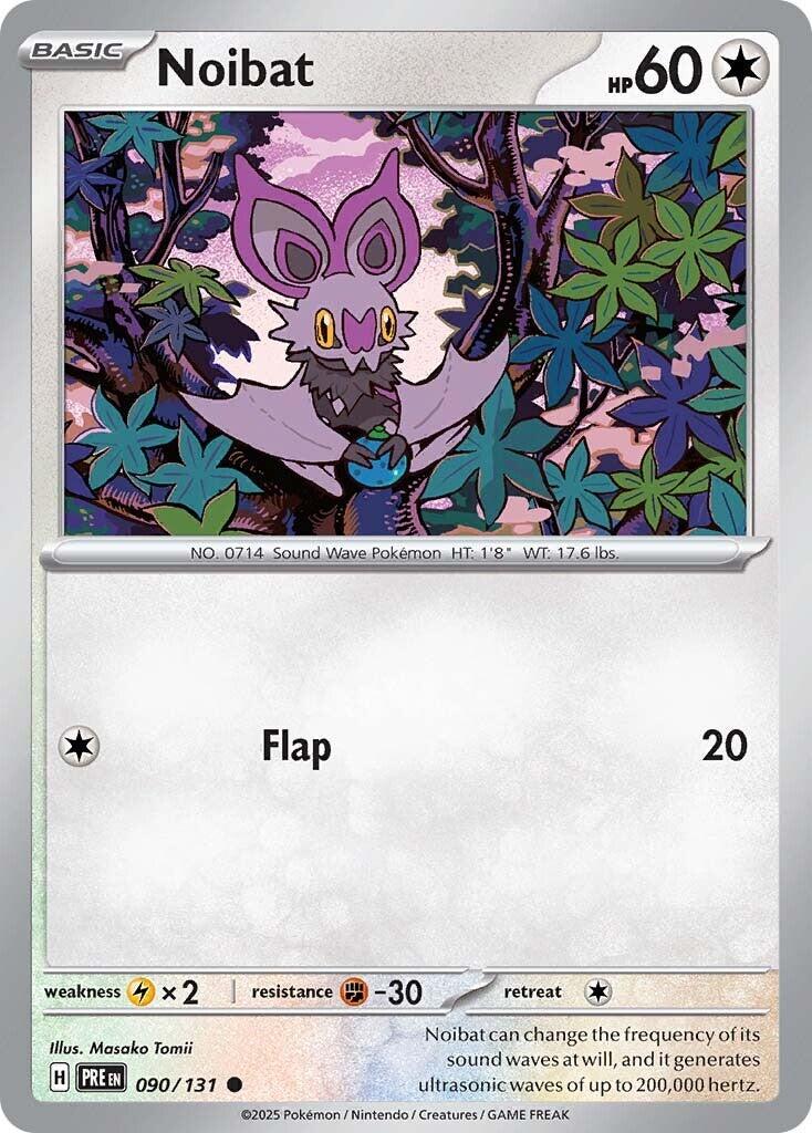 Prismatic Evolutions #90 - Noibat (Reverse Holo)