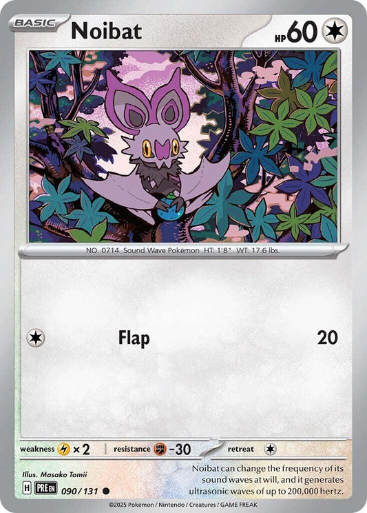 Prismatic Evolutions #90 - Noibat (Reverse Holo)