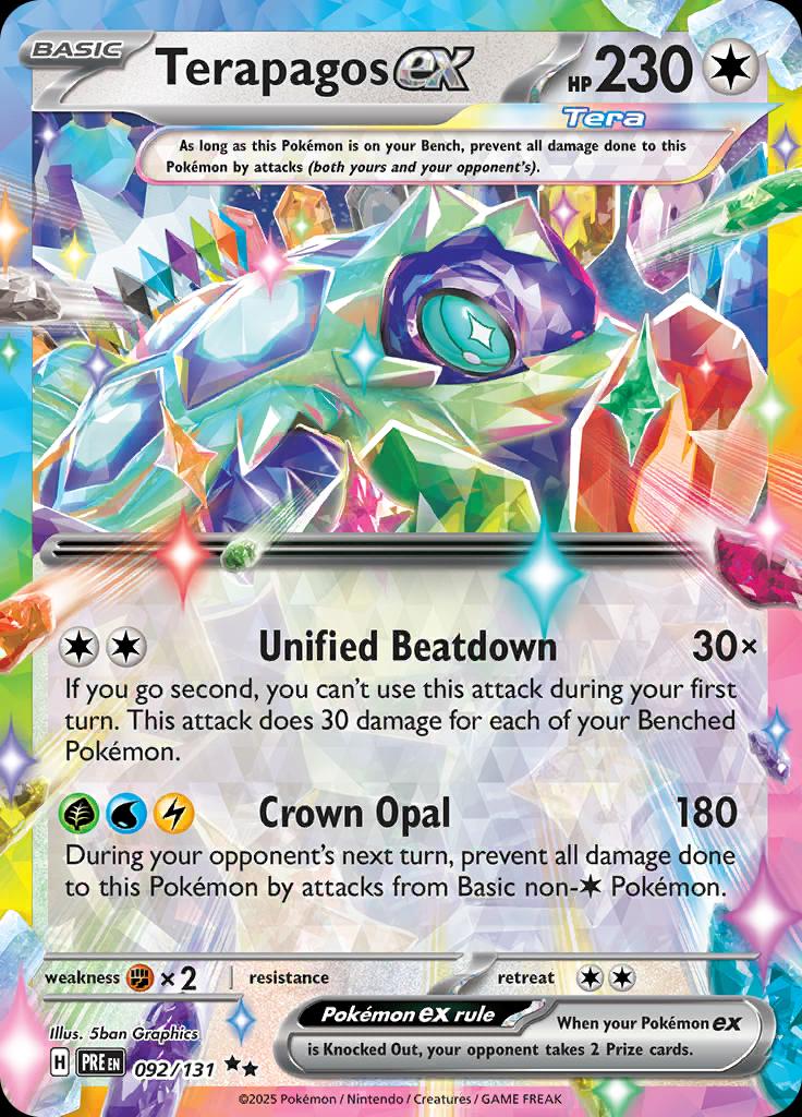 Prismatic Evolutions #92 - Terapagos EX