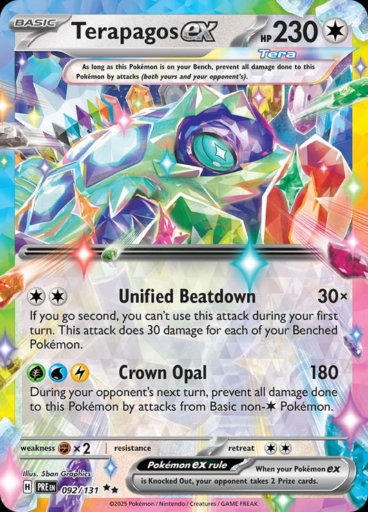 Prismatic Evolutions #92 - Terapagos EX