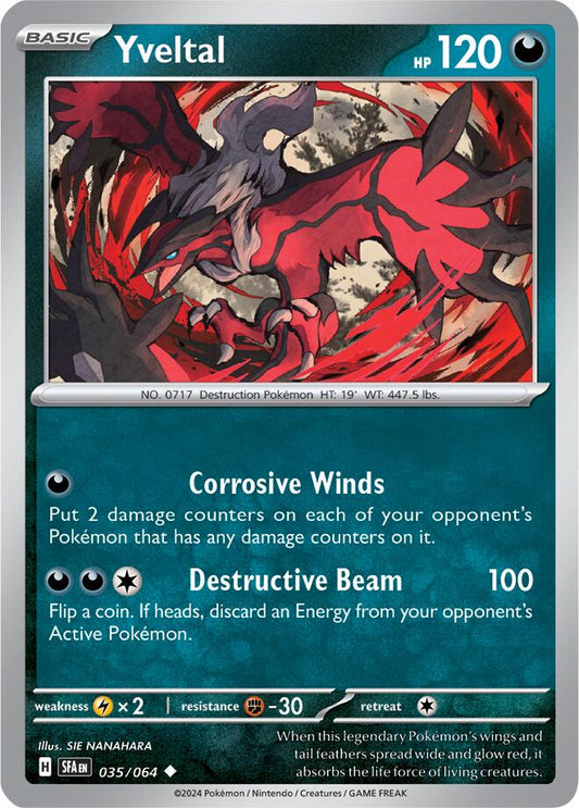 Shrouded Fable #35 - Yveltal (Reverse Holo)